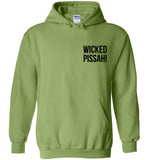 WICKED PISSAH! Bold Black - Hoodie (LEFT CHEST PRINT)