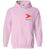 Lobster Marblehead - Hoodie (FRONT LEFT & BACK PRINT)