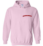 Marblehead - Red/Blk Curve - Hoodie (LEFT CHEST - FRONT ONLY PRINT)