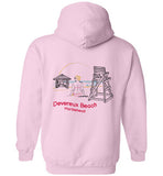 Devereux Beach, Marblehead v2 - Hoodie (FRONT LEFT & BACK PRINT)