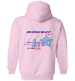 Devereux Beach, Marblehead v4 - Hoodie (FRONT LEFT & BACK PRINT)