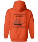 Destination Marblehead - USS Constitution - Hoodie (FRONT LEFT AND BACK PRINT)