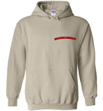 Marblehead - Red/Blk Curve - Hoodie (LEFT CHEST - FRONT ONLY PRINT)