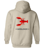 Lobster Marblehead - Hoodie (FRONT LEFT & BACK PRINT)