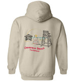 Devereux Beach, Marblehead v2 - Hoodie (FRONT LEFT & BACK PRINT)