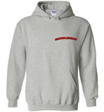 Marblehead - Red/Blk Curve - Hoodie (LEFT CHEST - FRONT ONLY PRINT)