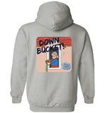 Down Bucket Cartoon - Hoodie (FRONT LEFT & BACK PRINT)