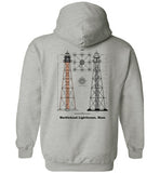 Marblehead Lighthouse Plan - Hoodie (FRONT LEFT & BACK PRINT)