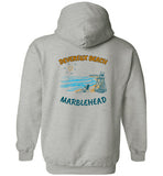 Devereux Beach, Marblehead v1 - Hoodie (FRONT LEFT & BACK PRINT)