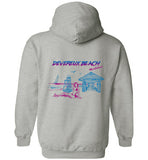 Devereux Beach, Marblehead v4 - Hoodie (FRONT LEFT & BACK PRINT)