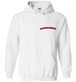 Marblehead - Red/Blk Curve - Hoodie (LEFT CHEST - FRONT ONLY PRINT)