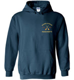 Marblehead, Est. 1629 with Oars - Hoodie (FRONT LEFT & BACK PRINT)