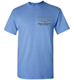 Birthplace of Marine Aviation - Marblehead T-Shirt (LEFT CHEST - FRONT ONLY PRINT) - Gildan