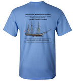 Destination Marblehead - USS Constitution - T-Shirt (LEFT FRONT & BACK PRINT) - Gildan