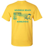 Devereux Beach, Marblehead v3 - T-Shirt (FRONT LEFT & BACK PRINT) Gildan