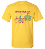 Devereux Beach, Marblehead v4 - T-Shirt (FRONT LEFT & BACK PRINT) - Gildan