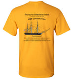 Destination Marblehead - USS Constitution - T-Shirt (LEFT FRONT & BACK PRINT) - Gildan