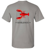 Lobster Marblehead T-Shirt (FRONT LEFT & BACK PRINT) - Gildan