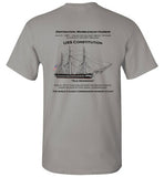 Destination Marblehead - USS Constitution - T-Shirt (LEFT FRONT & BACK PRINT) - Gildan