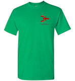 Lobster Marblehead T-Shirt (FRONT LEFT & BACK PRINT) - Gildan