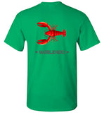 Lobster Marblehead T-Shirt (FRONT LEFT & BACK PRINT) - Gildan