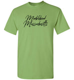 Marblehead Massachusetts - Blk Script T-Shirt - Gildan