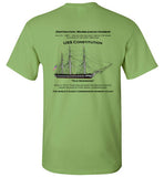 Destination Marblehead - USS Constitution - T-Shirt (LEFT FRONT & BACK PRINT) - Gildan