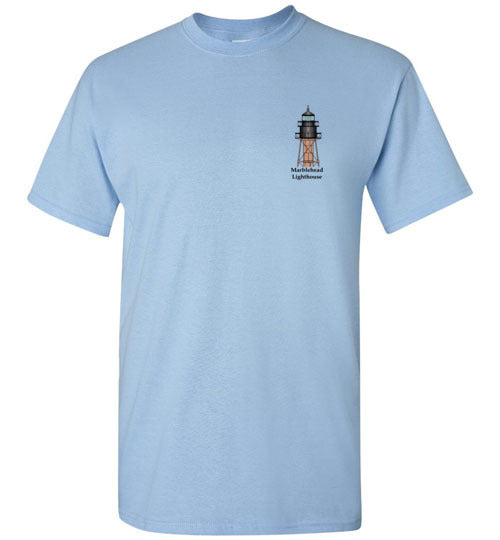Marblehead Lighthouse T-Shirt (LEFT CHEST - FRONT ONLY PRINT) - Gildan