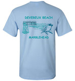 Devereux Beach, Marblehead v3 - T-Shirt (FRONT LEFT & BACK PRINT) Gildan