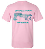 Devereux Beach, Marblehead v3 - T-Shirt (FRONT LEFT & BACK PRINT) Gildan