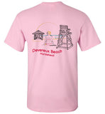 Devereux Beach, Marblehead v2 - T-Shirt (FRONT LEFT & BACK PRINT) - Gildan