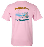 Devereux Beach, Marblehead v1 - T-Shirt (FRONT LEFT & BACK PRINT) - Gildan