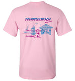 Devereux Beach, Marblehead v4 - T-Shirt (FRONT LEFT & BACK PRINT) - Gildan