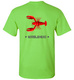 Lobster Marblehead T-Shirt (FRONT LEFT & BACK PRINT) - Gildan