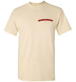 Marblehead - Red/Blk Curve T-Shirt (LEFT CHEST - FRONT ONLY PRINT) - Gildan