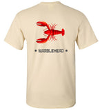 Lobster Marblehead T-Shirt (FRONT LEFT & BACK PRINT) - Gildan