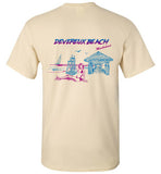 Devereux Beach, Marblehead v4 - T-Shirt (FRONT LEFT & BACK PRINT) - Gildan