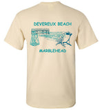 Devereux Beach, Marblehead v3 - T-Shirt (FRONT LEFT & BACK PRINT) Gildan