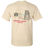 Devereux Beach, Marblehead v2 - T-Shirt (FRONT LEFT & BACK PRINT) - Gildan