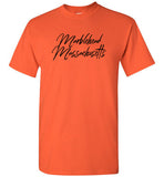 Marblehead Massachusetts - Blk Script T-Shirt - Gildan