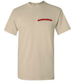 Marblehead - Red/Blk Curve T-Shirt (LEFT CHEST - FRONT ONLY PRINT) - Gildan