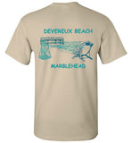 Devereux Beach, Marblehead v3 - T-Shirt (FRONT LEFT & BACK PRINT) Gildan