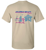 Devereux Beach, Marblehead v4 - T-Shirt (FRONT LEFT & BACK PRINT) - Gildan