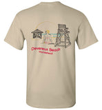 Devereux Beach, Marblehead v2 - T-Shirt (FRONT LEFT & BACK PRINT) - Gildan