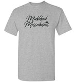 Marblehead Massachusetts - Blk Script T-Shirt - Gildan