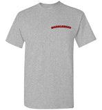 Marblehead - Red/Blk Curve T-Shirt (LEFT CHEST - FRONT ONLY PRINT) - Gildan