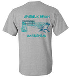 Devereux Beach, Marblehead v3 - T-Shirt (FRONT LEFT & BACK PRINT) Gildan