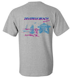 Devereux Beach, Marblehead v4 - T-Shirt (FRONT LEFT & BACK PRINT) - Gildan