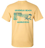 Devereux Beach, Marblehead v3 - T-Shirt (FRONT LEFT & BACK PRINT) Gildan