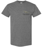 Birthplace of Marine Aviation - Marblehead T-Shirt (LEFT CHEST - FRONT ONLY PRINT) - Gildan